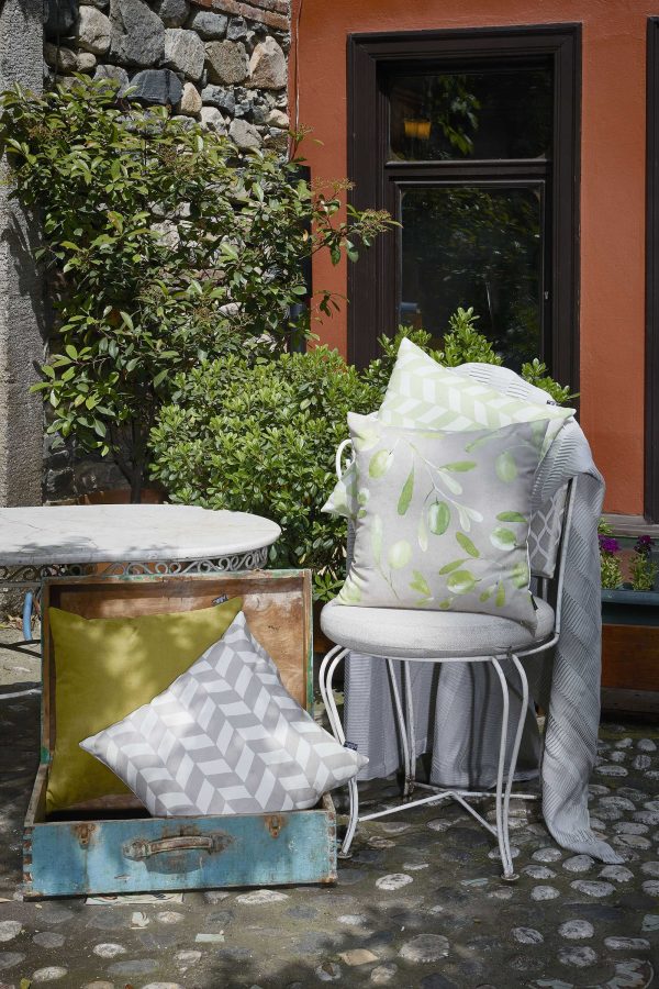 18"x18"Gray Olive Towers Decorative Throw Pillow Cover Printed - Image 2