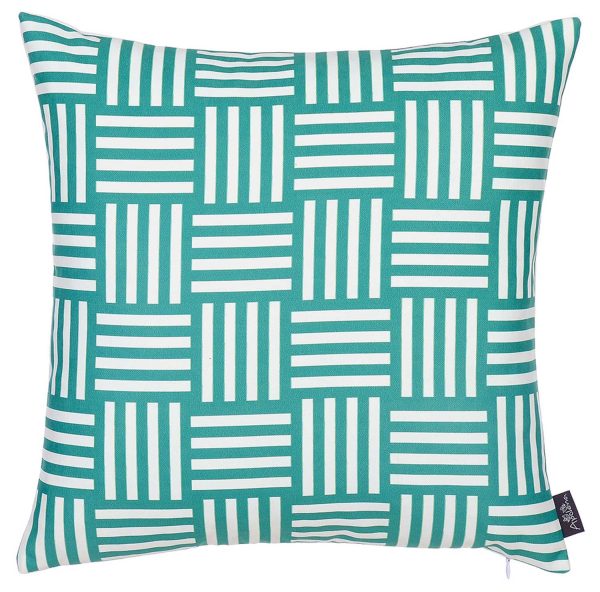 18"x18" Memphis Printed Decorative Throw Pillow Cover - Image 2