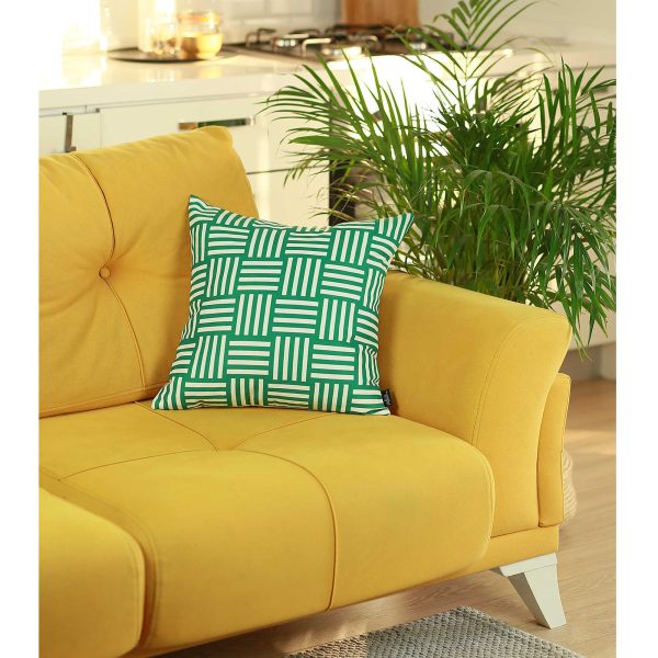 18"x18" Memphis Printed Decorative Throw Pillow Cover - Image 3