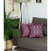 17"x 17" Jacquard Lily Decorative Throw Cover Pillow - Image 4
