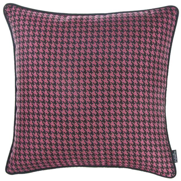 17"x 17" Jacquard Lily Decorative Throw Cover Pillow - Image 5