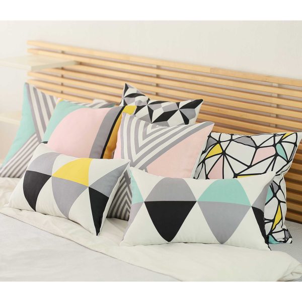 20"x 12" Yellow Gray Skandi Modern Decorative Throw Pillow Cover - Image 2