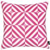 Hot Pink Geo Squares Decorative Throw Pillow Cover - Image 3