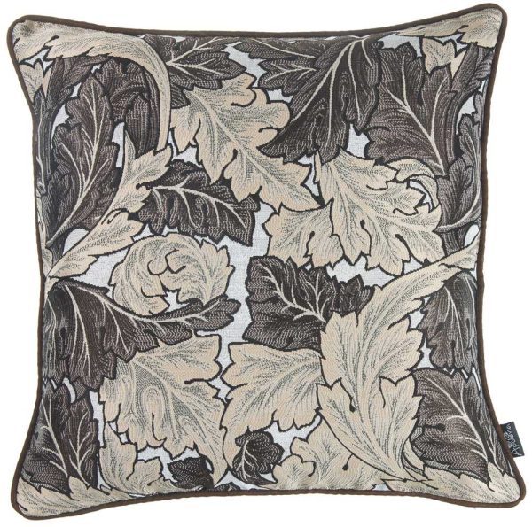 Brown Maple Leaf Decorative Throw Pillow Cover - Image 2