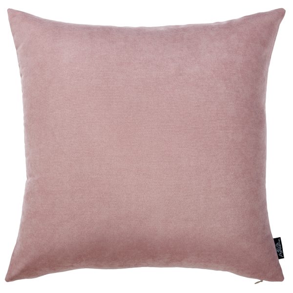 Set of 2 Mauve Pink Brushed Twill Decorative Throw Pillow Covers