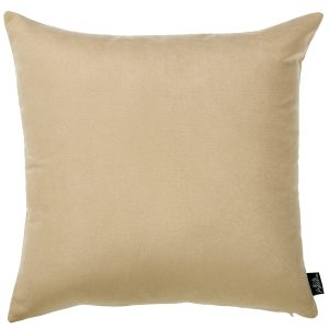 Set of 2 Light Beige Brushed Twill Decorative Throw Pillow Covers