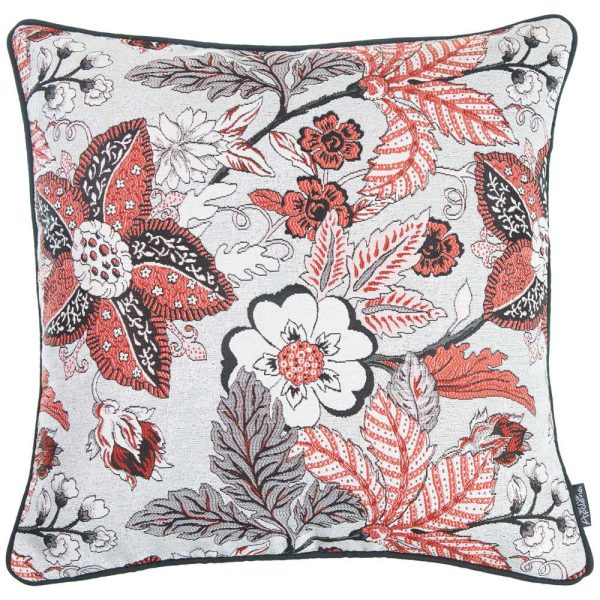 17"x 17" Multicolor Jacquard Forest Decorative Throw Pillow Cover - Image 3