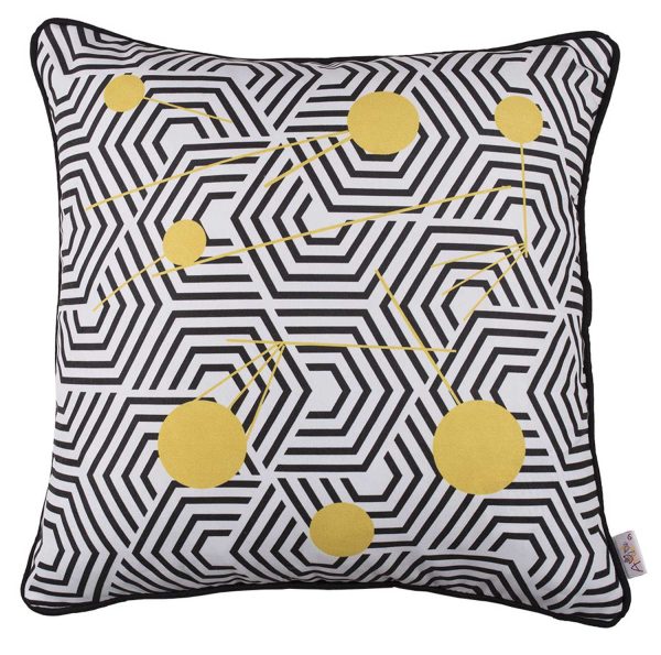 18"x18" Scandi Square Geo Printed Decorative Throw Pillow Cover - Image 4