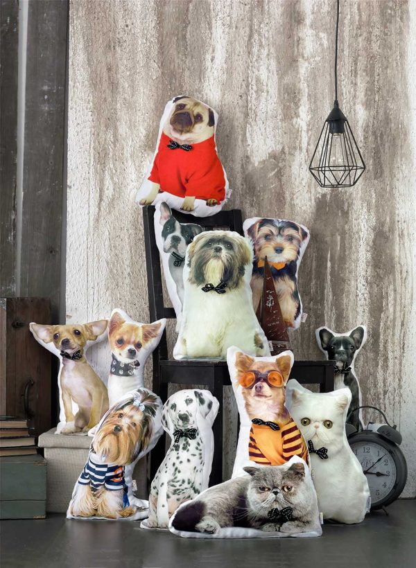 Costume Dog Printed Decorative Throw Pillow - Image 3