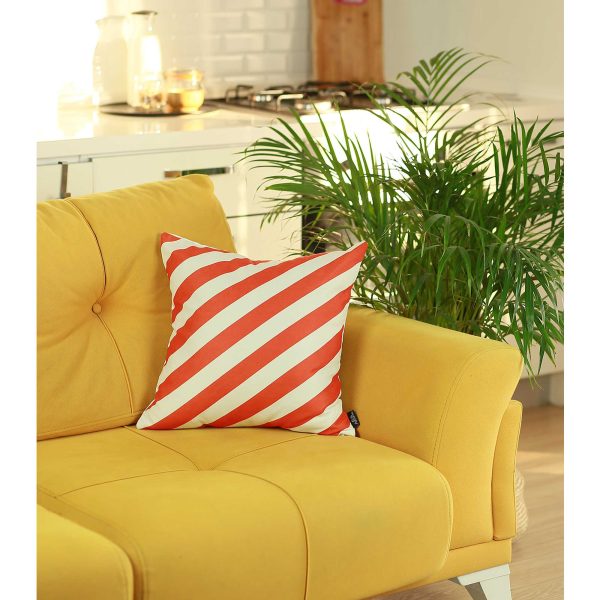 18"x18" Memphis Square Printed Decorative Throw Pillow Cover - Image 2