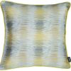 Yellow and Gray Blurred Lines Decorative Throw Pillow Cover - Image 2