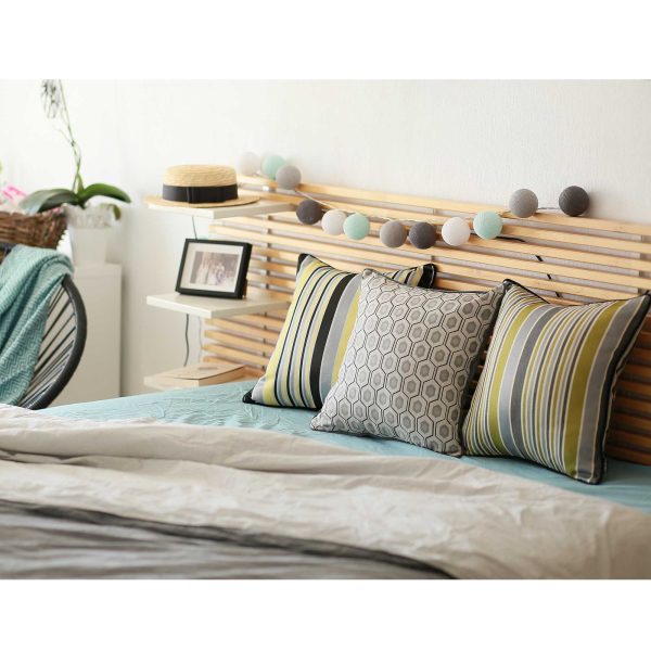 Grey Jacquard Circle Decorative Throw Pillow Cover - Image 4