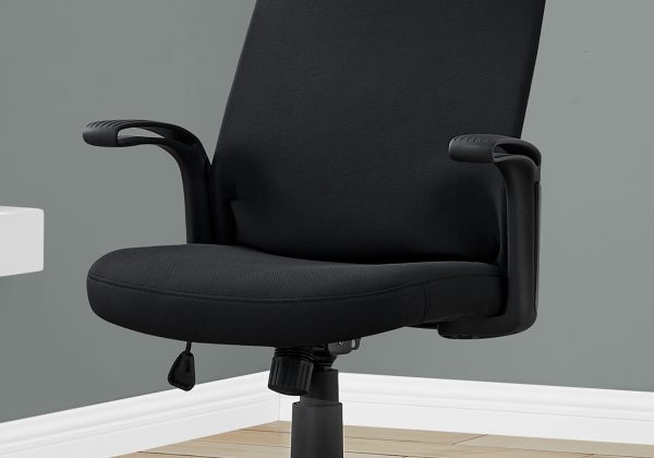 24.75" x 24" x 83.5" Black Fabric Multi Position  Office Chair - Image 2