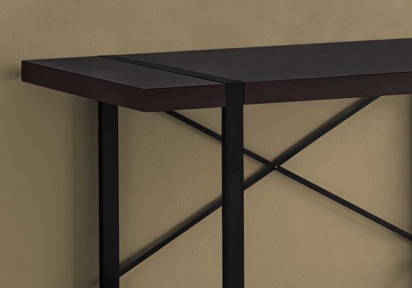 24" Dark Brown Rectangular Computer Desk - Image 2