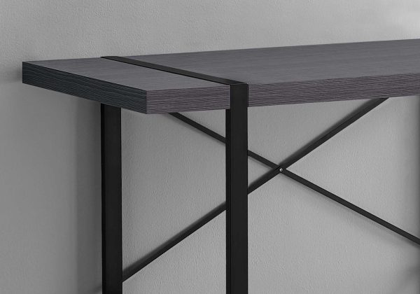 24" Grey Rectangular Computer Desk - Image 2