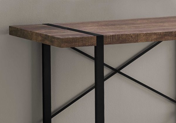 24" Brown Rectangular Computer Desk - Image 2