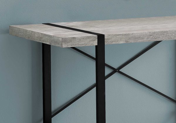 24" Grey Rectangular Computer Desk - Image 2