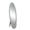 18.5" x 18.75" x 59" Grey Oval Frame  Mirror