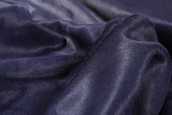 5" x 7" Navy Modern Cowhide Contemporary  Area Rugs - Image 2