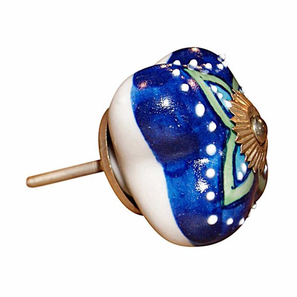 1.5" x 1.5" x 1.5" Ceramic Metal Multicolor 12 Pack Knob - Image 3