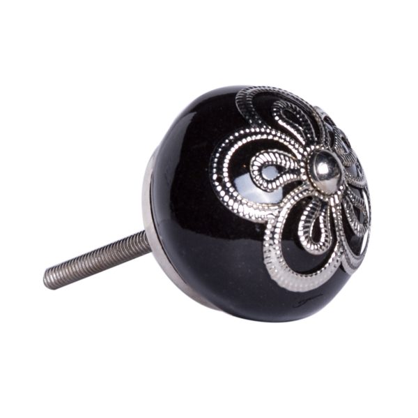 1.5" x 1.5" x 1.5" Ceramic Metal Multicolor 12 Pack Knob - Image 3