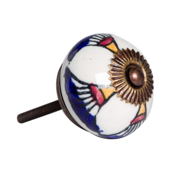 1.5" x 1.5" x 1.5" Ceramic Metal Multicolor 12 Pack Knob - Image 3