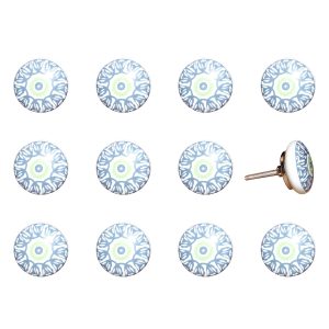 1.5" x 1.5" x 1.5" Ceramic Metal Multicolor 12 Pack Knob