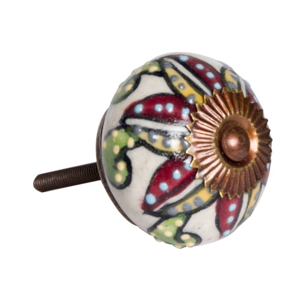 1.5" x 1.5" x 1.5" Ceramic Metal Multicolor 12 Pack Knob - Image 3