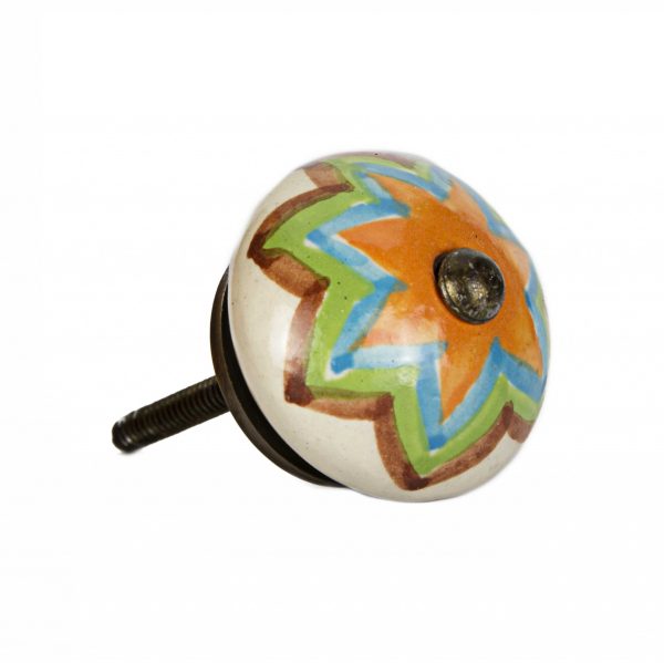 1.5" x 1.5" x 1.5" Ceramic Metal Multicolor 12 Pack Knob - Image 3