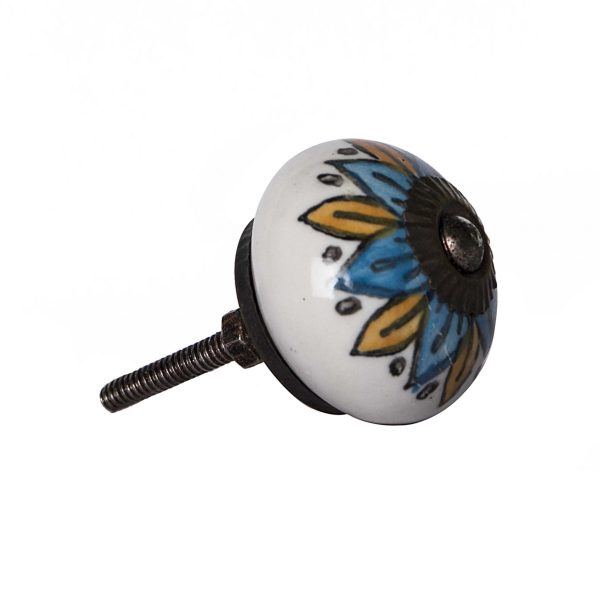 1.5" x 1.5" x 1.5" Ceramic Metal Multicolor 12 Pack Knob - Image 3