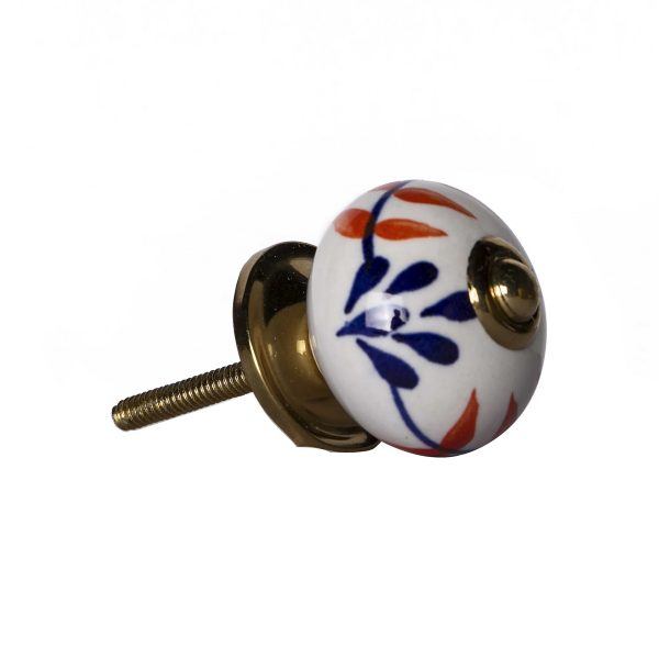 1.5" x 1.5" x 1.5" Ceramic Metal Multicolor 12 Pack Knob - Image 3