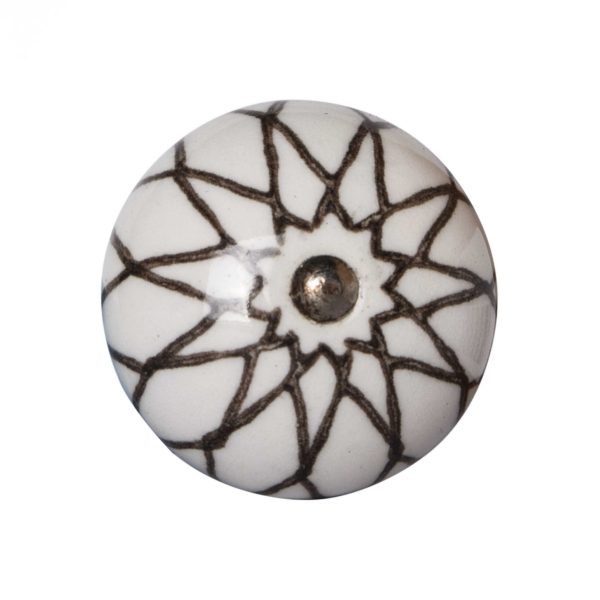 1.5" x 1.5" x 1.5" Ceramic Metal Multicolor 12 Pack Knob - Image 2