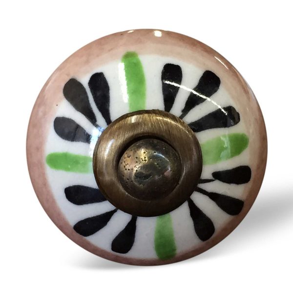 1.5" x 1.5" x 1.5" Ceramic Metal Multicolor 12 Pack Knob - Image 2