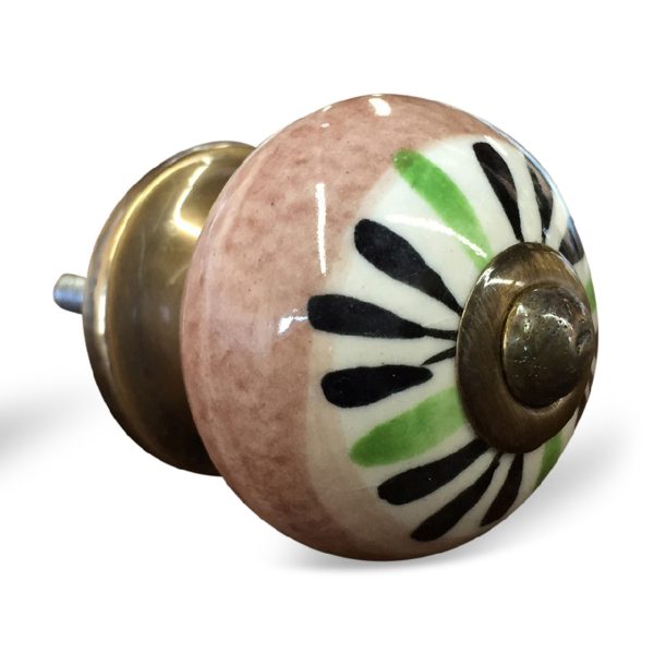 1.5" x 1.5" x 1.5" Ceramic Metal Multicolor 12 Pack Knob - Image 3