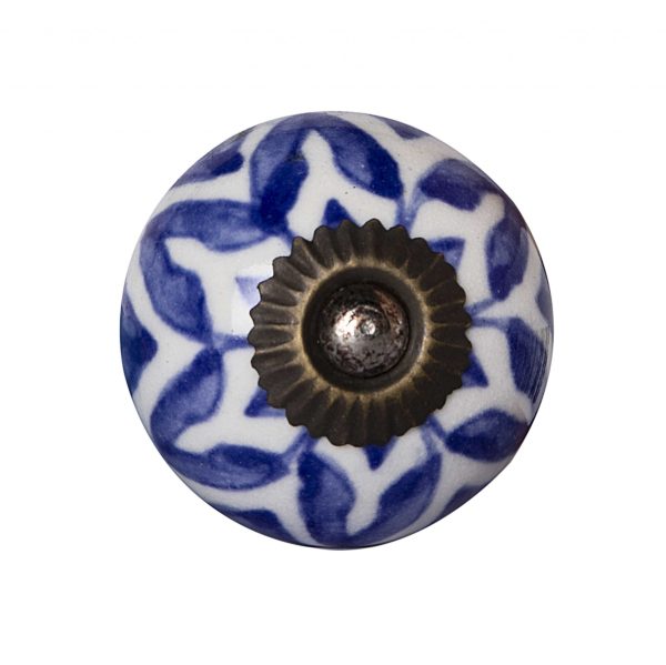 1.5" x 1.5" x 1.5" Ceramic Metal Multicolor 12 Pack Knob - Image 2