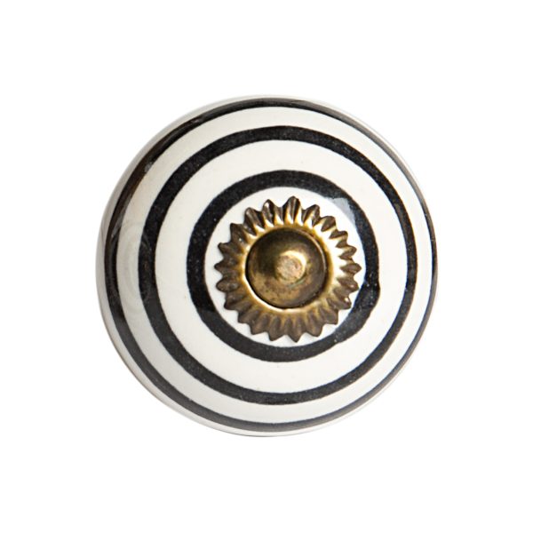 1.5" x 1.5" x 1.5" Ceramic Metal Multicolor 12 Pack Knob - Image 2