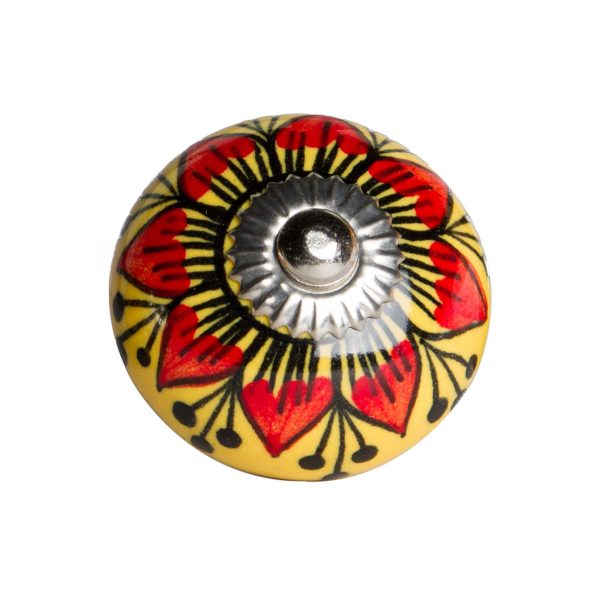 1.5" x 1.5" x 1.5" Ceramic Metal Multicolor 8 Pack Knob - Image 2