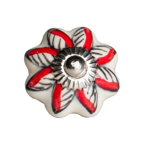 1.5" x 1.5" x 1.5" Ceramic Metal Multicolor 8 Pack Knob - Image 2