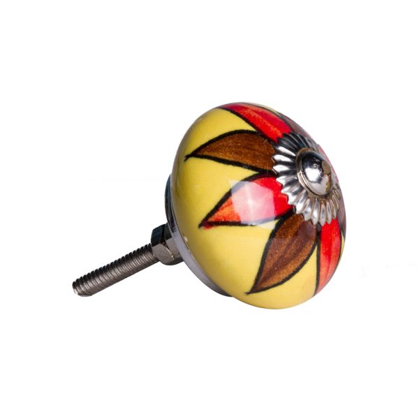 1.5" x 1.5" x 1.5" Ceramic Metal Multicolor 8 Pack Knob - Image 3