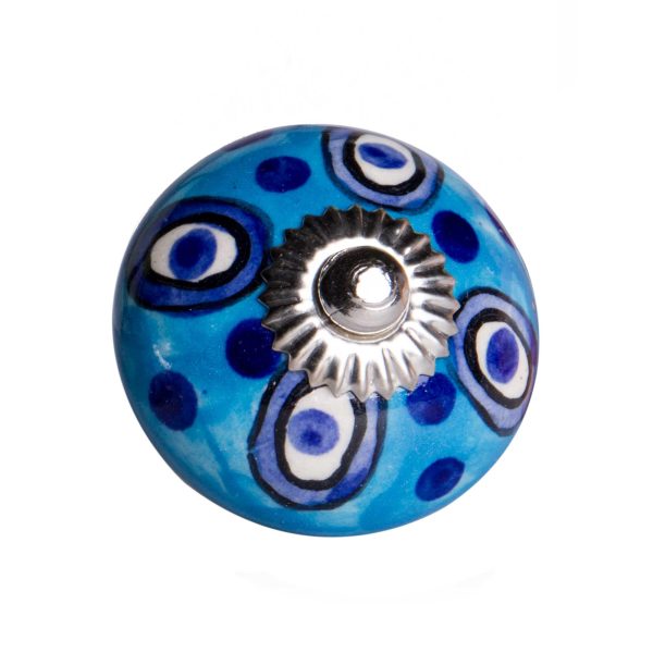 1.5" x 1.5" x 1.5" Ceramic Metal Multicolor 8 Pack Knob - Image 2