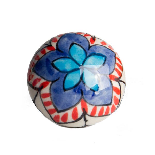 1.5" x 1.5" x 1.5" Ceramic Metal Multicolor 8 Pack Knob - Image 2