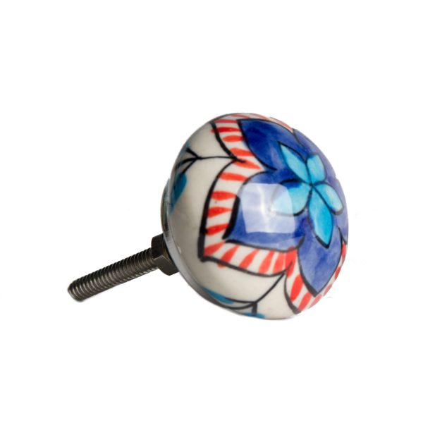 1.5" x 1.5" x 1.5" Ceramic Metal Multicolor 8 Pack Knob - Image 3
