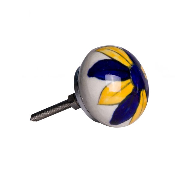 1.5" x 1.5" x 1.5" Ceramic Metal Multicolor 8 Pack Knob - Image 3