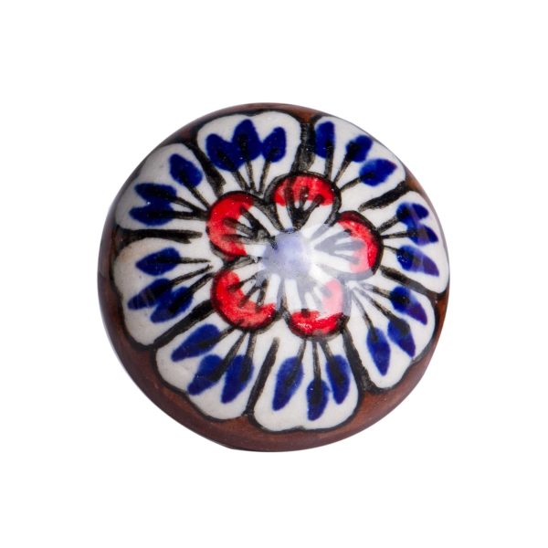 1.5" x 1.5" x 1.5" Ceramic Metal Multicolor 8 Pack Knob - Image 2