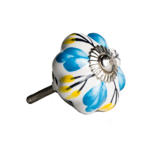 1.5" x 1.5" x 1.5" Ceramic Metal Multicolor 12 Pack Knob - Image 3