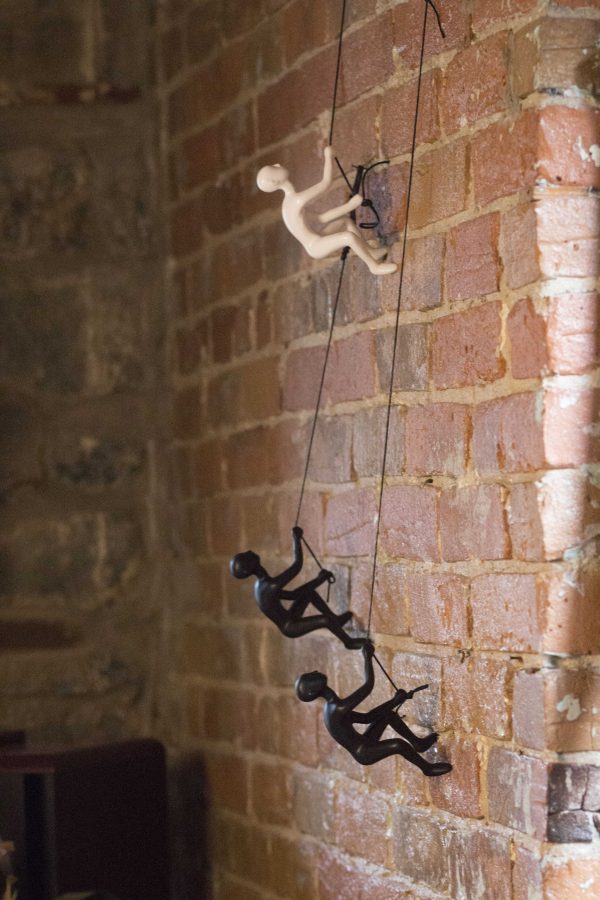 Set of Two 6" Black Unique Climbing Men Wall Art - Image 3