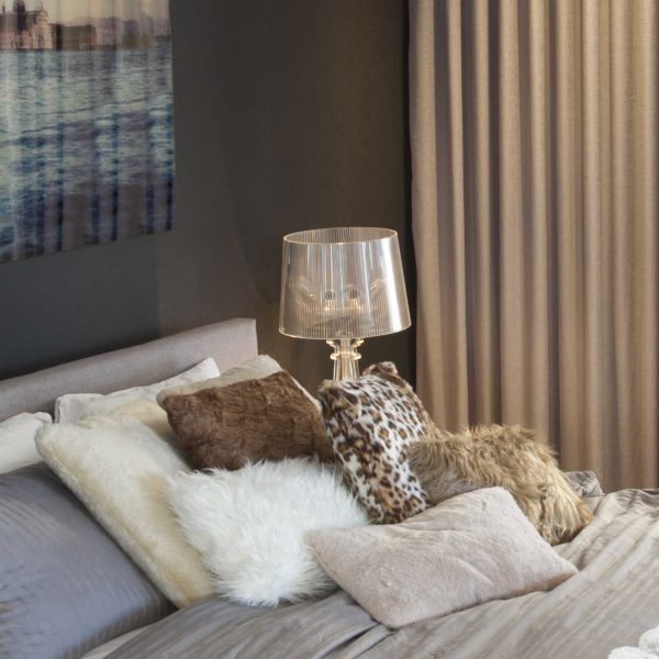 20" x 20" x 5" Acrylic Plush Polyester Polyfill Brown 2 Pack Pillow - Image 3