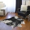 S&P Black White Animal Print Area Rug - Image 3
