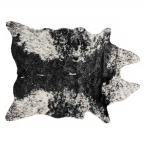 S&P Black White Animal Print Area Rug