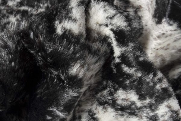 S&P Black White Animal Print Area Rug - Image 2